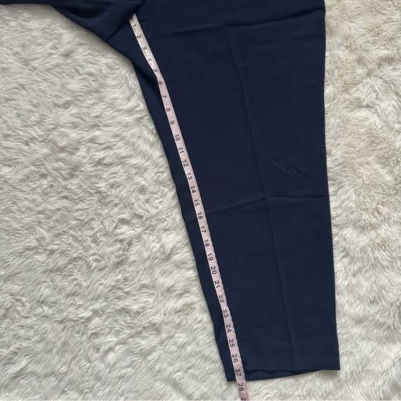 J. Crew Factory Trousers Jamie Pant Pull On Elastic Waist Navy Blue 20 NWT New - Picture 12 of 12